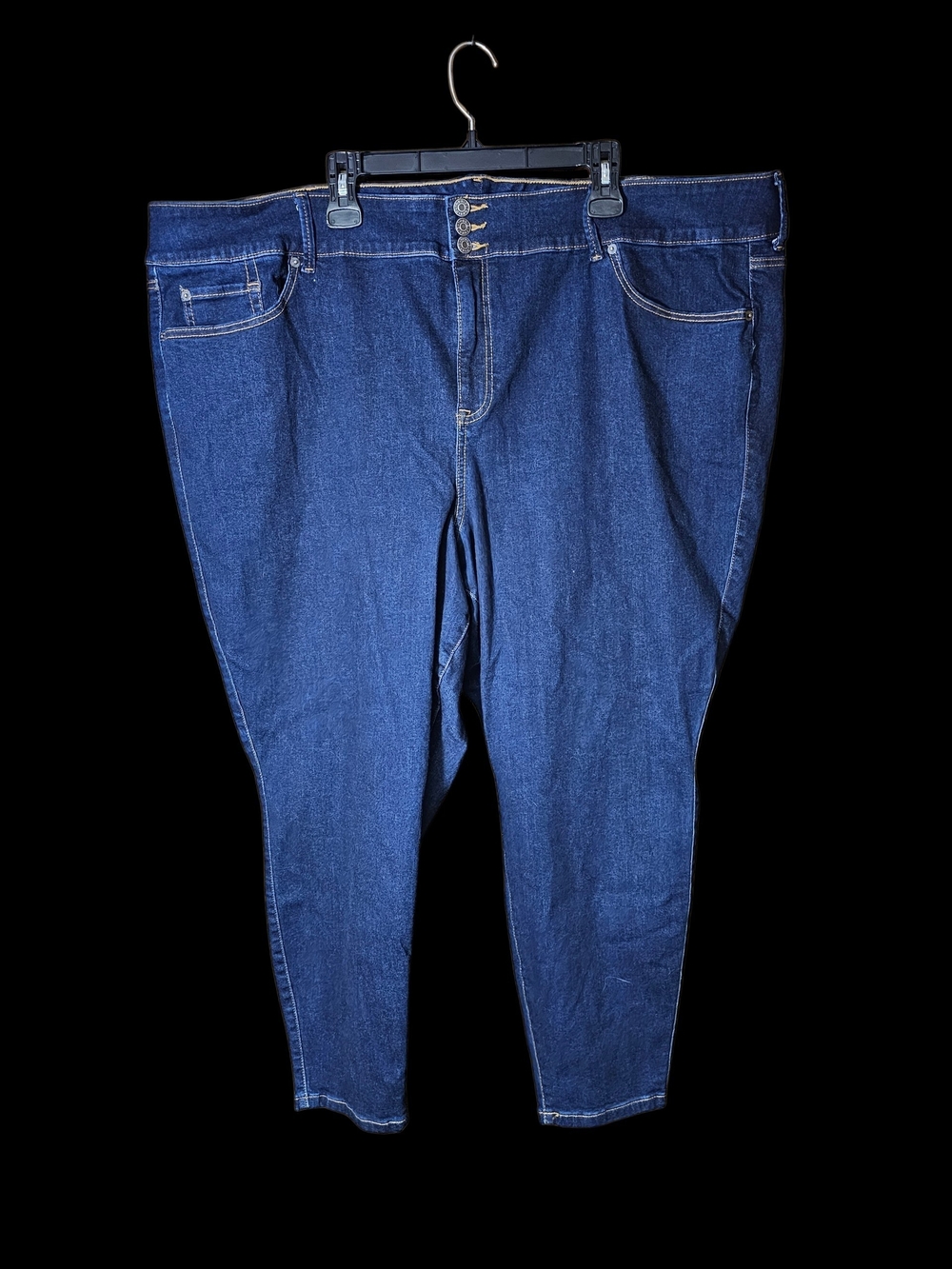 Dark Blue High-Waist Jeggings